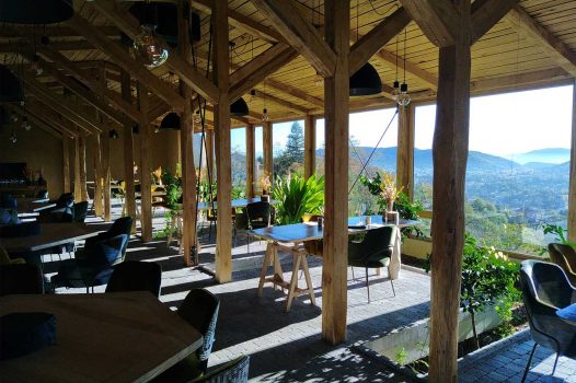 Création d’un pavage intérieur pour un restaurant situé en Ardèche, réalisé avec des matériaux naturels et durables, apportant charme et authenticité à l’espace. Le sol est composé de pavés posés avec précision pour assurer à la fois solidité, esthétique et facilité d’entretien. Au centre de l’aménagement, un jardin d’aromatiques intégré vient apporter une touche végétale et sensorielle, composé de plantes culinaires comme le thym, le romarin, la menthe ou le basilic. Ce jardin intérieur participe à l’ambiance chaleureuse et naturelle du lieu tout en offrant une fonctionnalité directe pour la cuisine du restaurant. Drôme Ardèche Rhone Alpes Valence Paysagiste Pisciniste