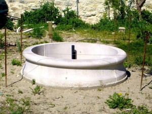 Installation d'une fontaine à Livron -sur-Drome